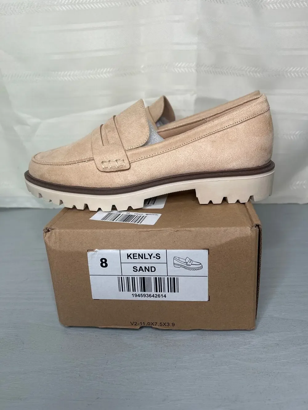 Journee Collection Kenly Penny Loafer Sand Size 8